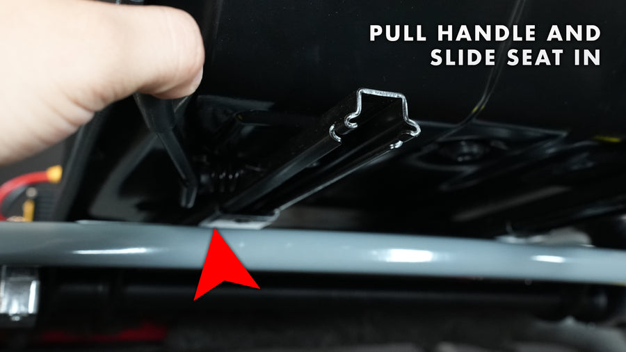 Pull Handle on Seat and Slide in