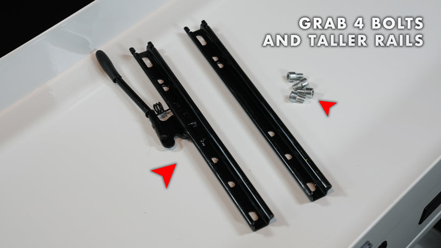 Gather 4 Bolts and Taller Rails