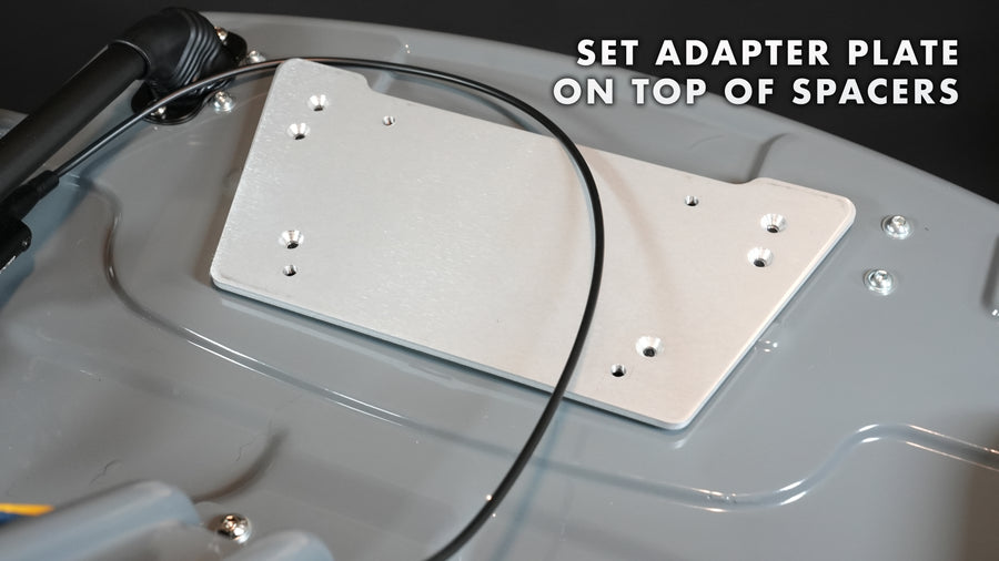 Place Adapter Plate On Spacers
