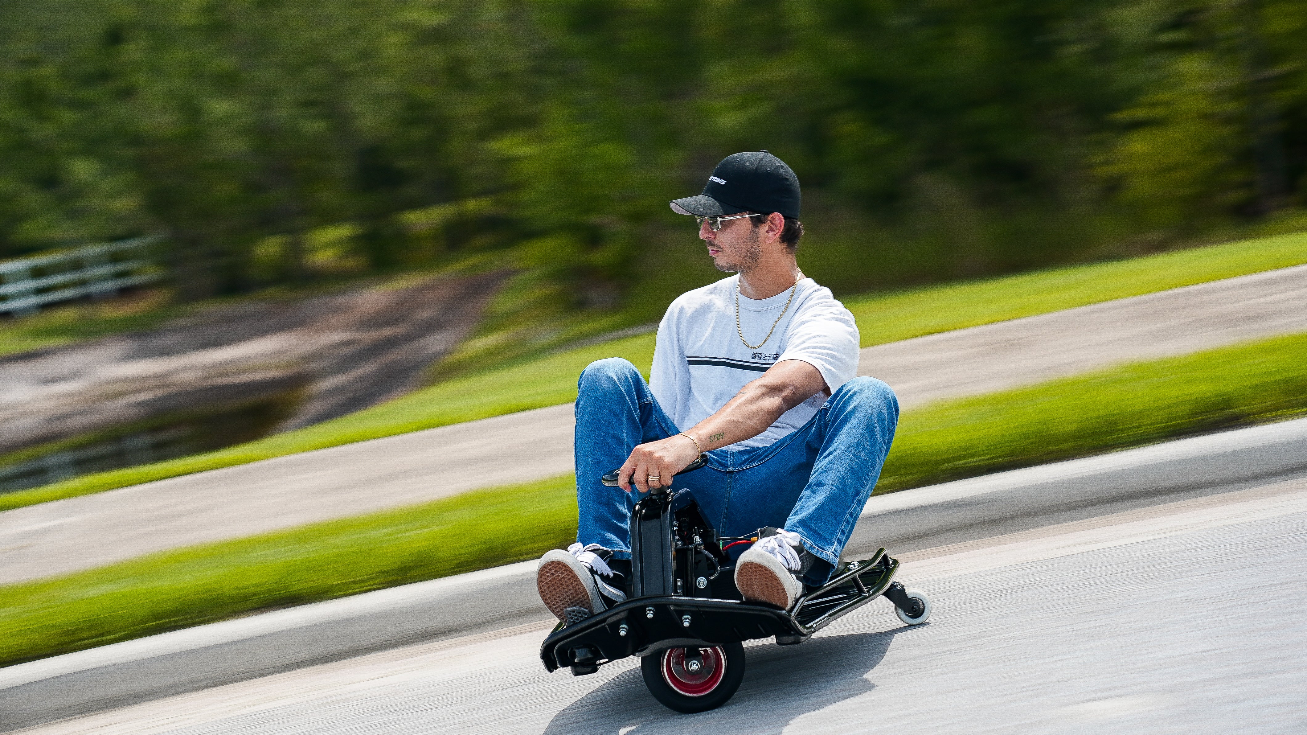 Tottoms Belt Drive Street Kart - Black