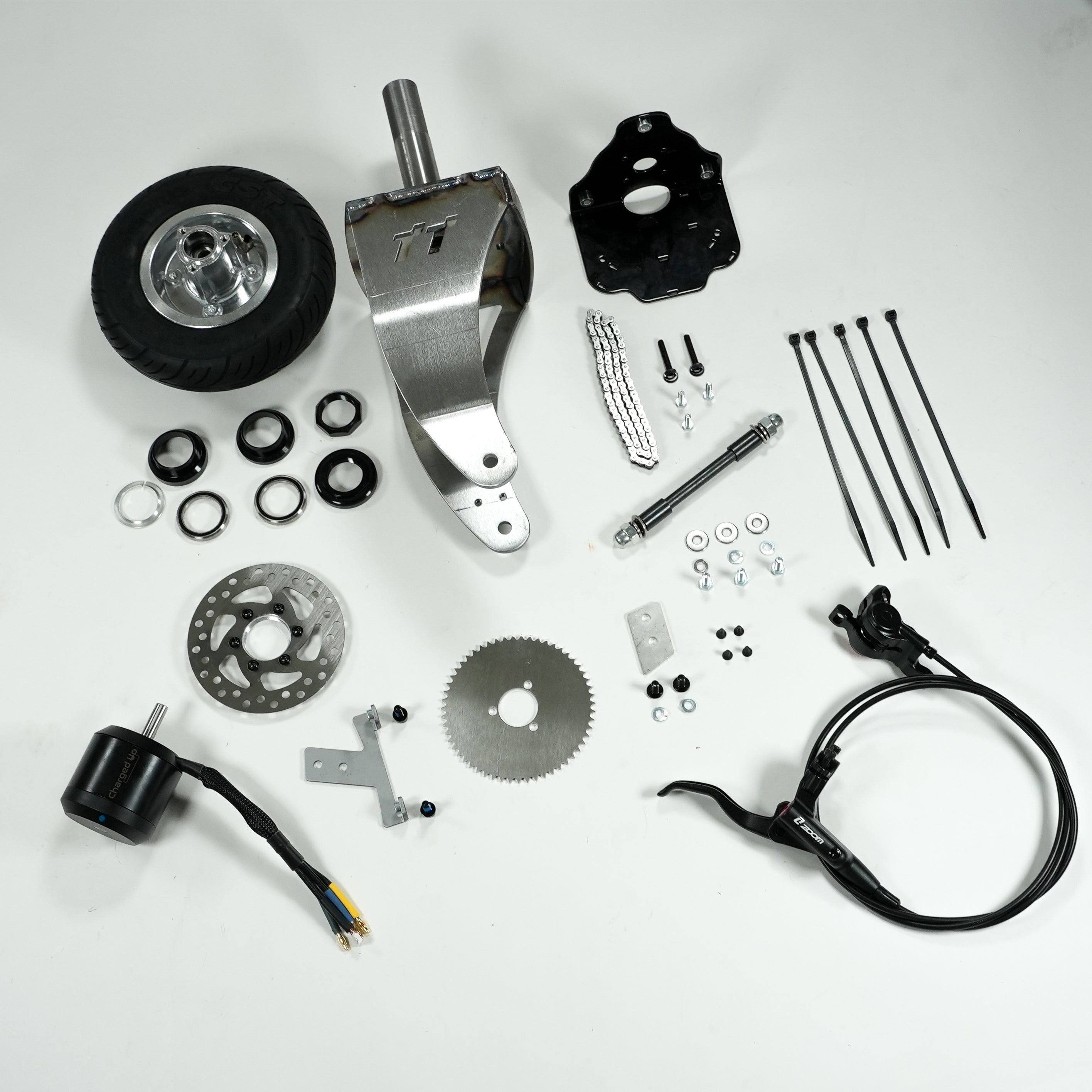 PRO Fork w/ ChargedUp Budget Brushless/7070 Motor Mount
