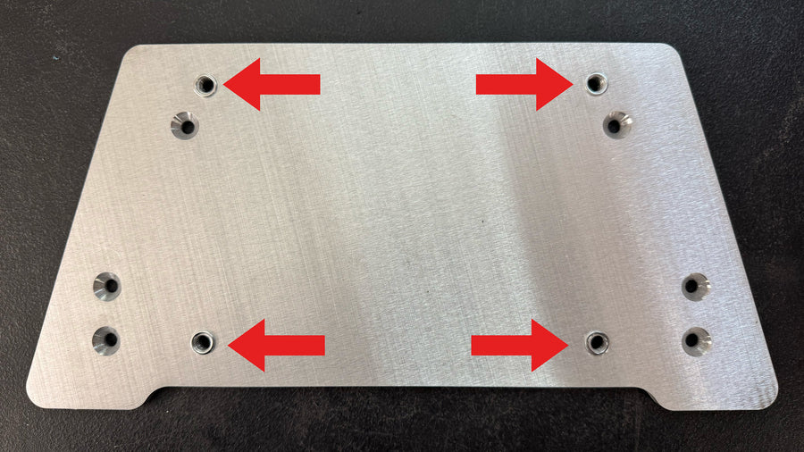 Remember to place all 4 washers